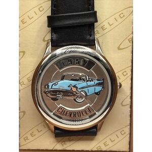 Relic 1957 Chevrolet Bel Air Men's Watch ZR-94701 w/‎ Box- New Battery
